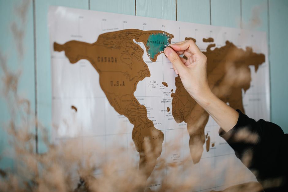 Carte du monde &agrave; gratter cartes france, europe & pays